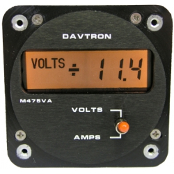 DAVTRON MODEL 475VA-R-28V 2 FUNCTION DC VOLTS & AM