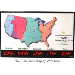 FBO TIME ZONE DISPLAY WITH MAP