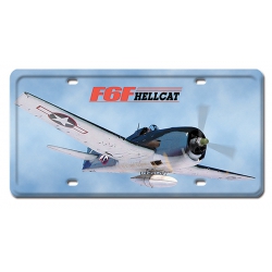 F6F HELL CAT METAL LICENSE PLATE 12X6