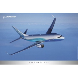 BOEING 737 NEW LIVERY POSTER