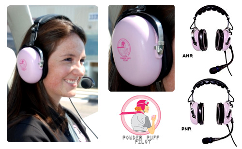 POWDER PUFF  ANR HEADSET - PINK