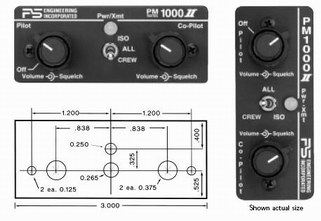 PS ENGINEERING PM 1000II 4 PLACE PANEL MOUNT INTERCOMS