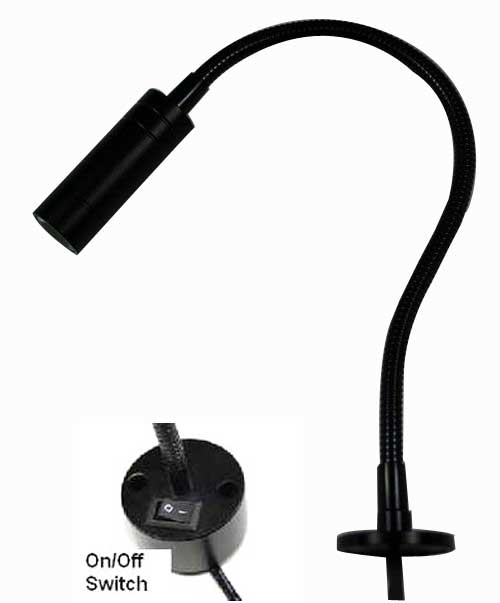 1 WATT GOOSENECK LED MAP/CHART LAMP WITH SWITCH