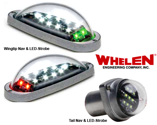 WHELEN MICROBURST II WITH TAILLIGHT KIT MB2G & ONE MB1WT LIGHTIN