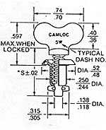 CAMLOC 2600 WING STUDS