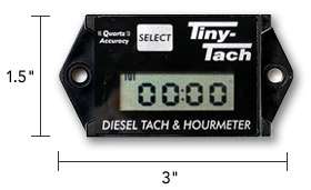 TINY-TACH TACHOMETER FOR DIESELS