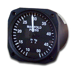 UMA MANIFOLD PRESSURE GAUGE 3-1/8 INCH 10-50 HG