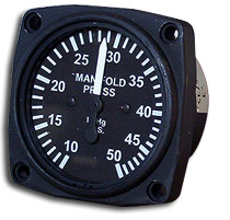 UMA MANIFOLD PRESSURE GAUGE  2-1/4 INCH 10-50 HG