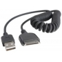 LONE STAR RUGGEDIZED IPAD-USB COIL CABLE 1M