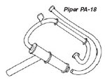 NICROCRAFT EXHAUST  PARTS-PIPER
