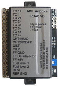 MGL AVIONICS RDAC VD & VT ENGINE MONITORING MODULES