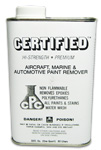 CERTIFIED COATINGS AIRCRAFT-  MARINE- AND AUTOMOTIVE  PAINT REMO