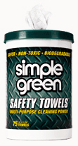 SIMPLE GREEN SAFETY TOWELS