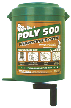 POLY 500 HAND CLEANER DISPENSING SYSTEM FROM SPRAY NINE