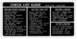 Checklist Placards