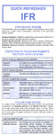 QUICK REFRESHER IFR CHART