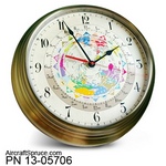 WORLD TIME CLOCK 14 INCH