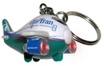 AIRTRAN AIRPLANE KEY CHAIN WITH LIGHTS & SOUND