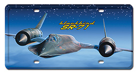 BLACKBIRD SR-71 LICENSE PLATE