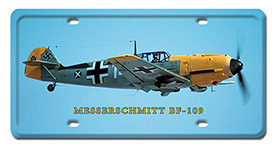 MESSERSCHMITT BF-109 LICENSE PLATE