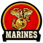 MARINES METAL SIGN