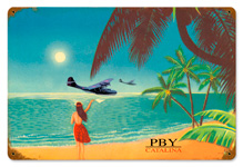 PBY CATALINA VINTAGE METAL SIGN