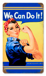 ROSIE WE CAN DO IT VINTAGE METAL SIGN