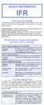 QUICK REFRESHER IFR CHART