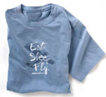 EAT- SLEEP- AND FLY  T-SHIRT