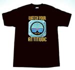 ADJUST ATTITUDE  WHITE T-SHIRT