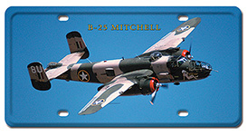 B-25 MITCHELL LICENSE PLATE