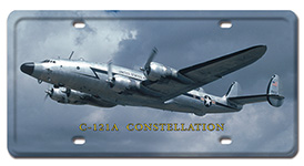 C-121A CONSTELLATION LICENSE PLATE