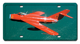 MIG-17 LICENSE PLATE
