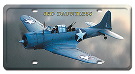 SBD DAUNTLESS LICENSE PLATE