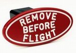 HITCH COVER - REMOVE BEFORE FLIGHT