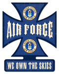 AIR FORCE IRON CROSS VINTAGE METAL SIGN