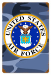 AIR FORCE VINTAGE METAL SIGN