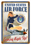 AVIATION METAL TIN SIGNS