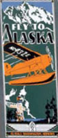 FLY ALASKA NOSTALGIC PORCELAIN SIGN