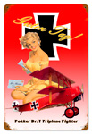 FOKKER VINTAGE METAL SIGN