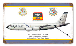 KC-135 STRATOTANKER VINTAGE METAL SIGN