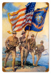 MARINE COLOR GUARD VINTAGE METAL SIGN