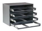4 DRAWER RACK WITH TRIPLE-TRACK SPACE SAVER RACK