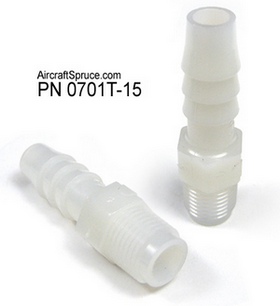 0701T-15 BARBED  HOSE ADAPTER