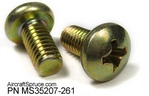 MS35207 MACHINE SCREWS CROSS RECESSED