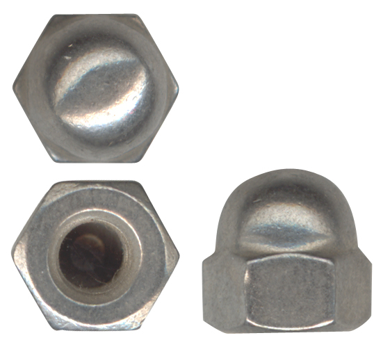 STAINLESS STEEL  SURPLUS ACORN NUT CAP 8-32