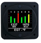 AEROSPACE LOGIC - SIX CYLINDER EGT INSTRUMENT WITH TIT