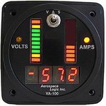 AEROSPACE LOGIC VOLTMETER & AMMETER INSTRUMENT