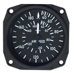 FALCON DUAL DIAL AIRSPEED INDICATOR 30-180 MPH / 30-160 KNOTS
