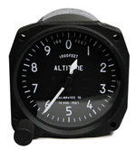 FALCON GAUGE SENSITIVE ALTIMETER WITHOUT BAROMETRIC WINDOW - 10-